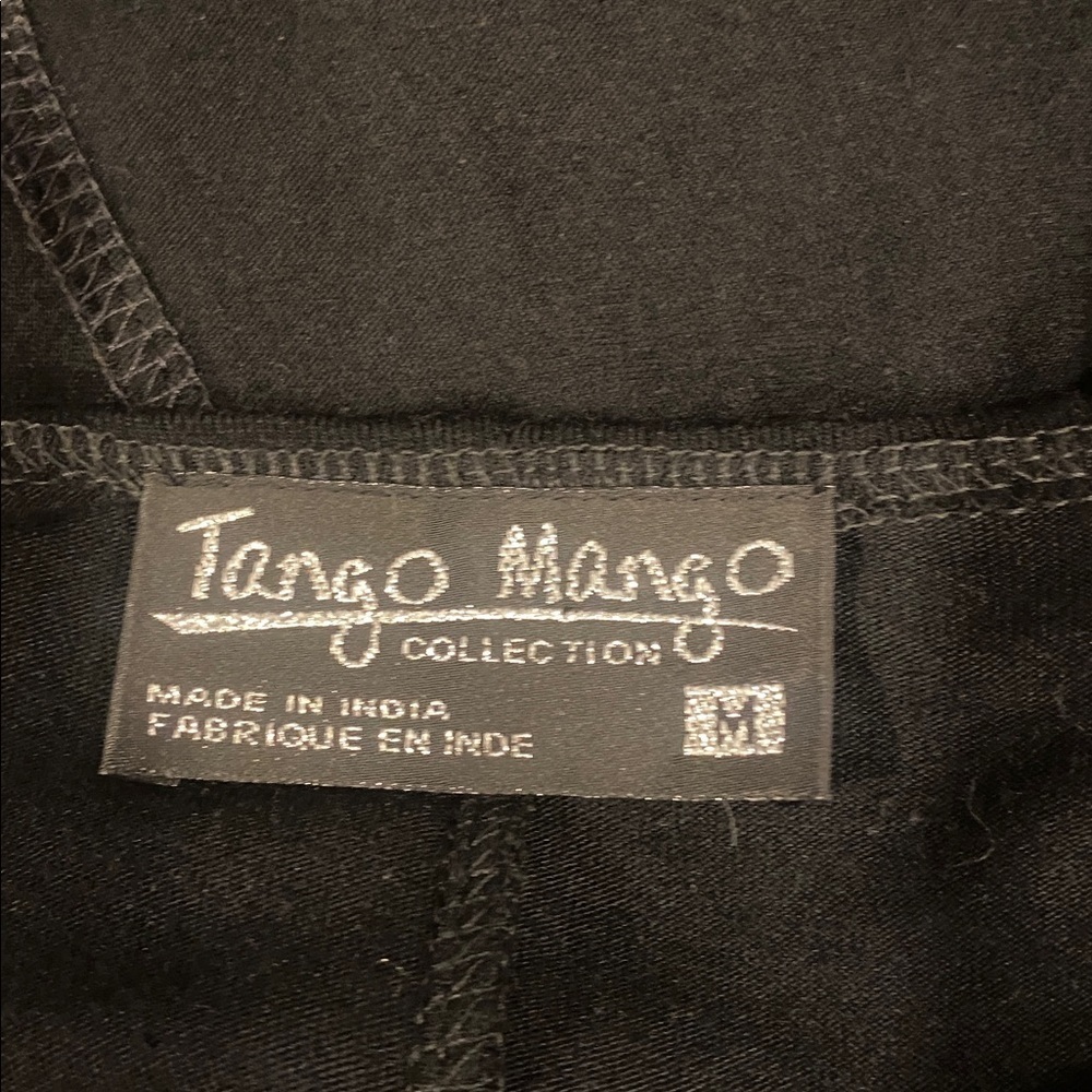 TANGO MANGO Summer sleeveless Black & Green Ruffle Dress Size Medium - Picture 11 of 16